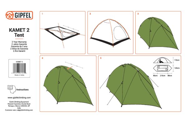 Kamet 2 Tent-instruction manual